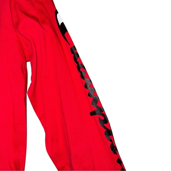 NWT CHAMPION Script Spell Out Logo Tee T-Shirt Red Boys Size XL - Picture 5 of 10